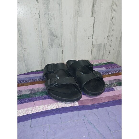 Birkenstock Unisex Arizona Essentials EVA Black Sandals 10M UK9 EUR 43 - Picture 1 of 12